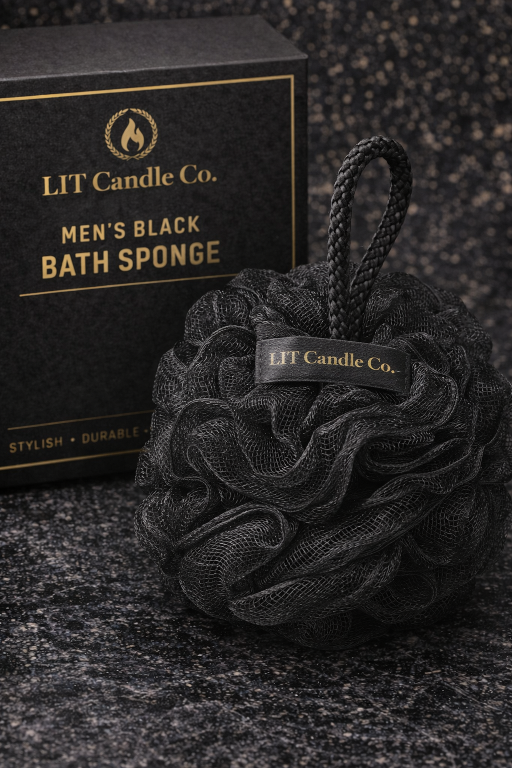 The Amber Collection - Black Bathe Sponge