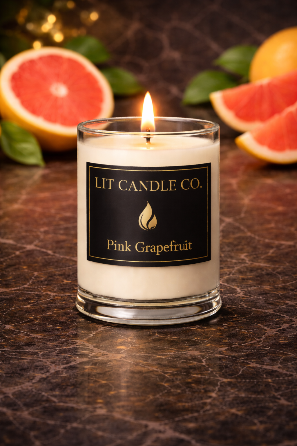 Scented Candle Pink Grapefruit