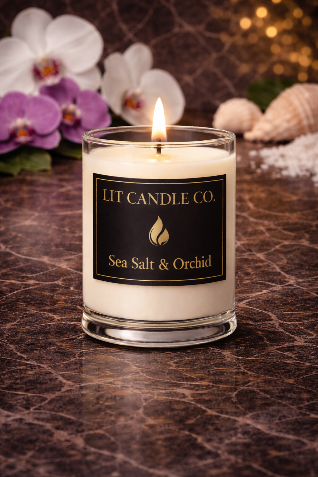Scented Candle Sea Salt & Orchid